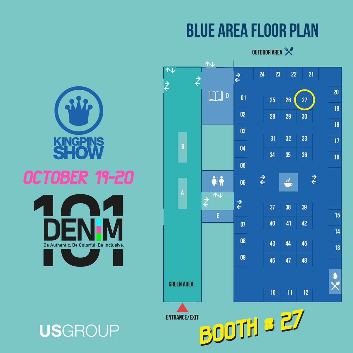 usapparelandtex's tweet photo. See you at Booth # 27, Sugar City, Amsterdam on October 19th &amp; 20th to explore the world of Denim 101! 

#usgroup #denim101 #springsummer22 #sustainabledenimfashion #kingpins #y2k #denimfashion #denimvibes #amsterdam https://t.co/LWH1bX0Pqd