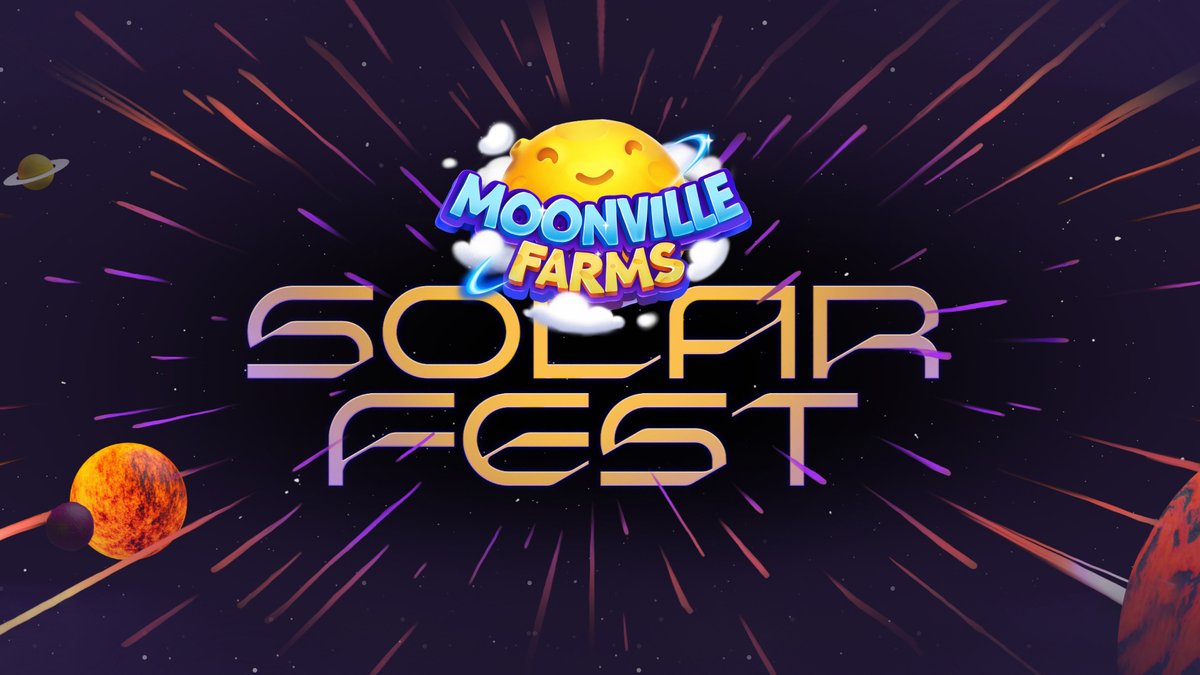 MoonvilleFarms's tweet photo. The @MoonvilleFarms ☀️Solar Festival☀️ is finally here! 

Complete tasks, earn stars, then convert them to tickets to enter the weekly raffle.

The more tickets you have, the higher your chances of winning an NFT. 🏆 🎟️ 

Go get your ⭐️ here: https://t.co/9b8ELJlvbQ https://t.co/ZhvD3y8jXa