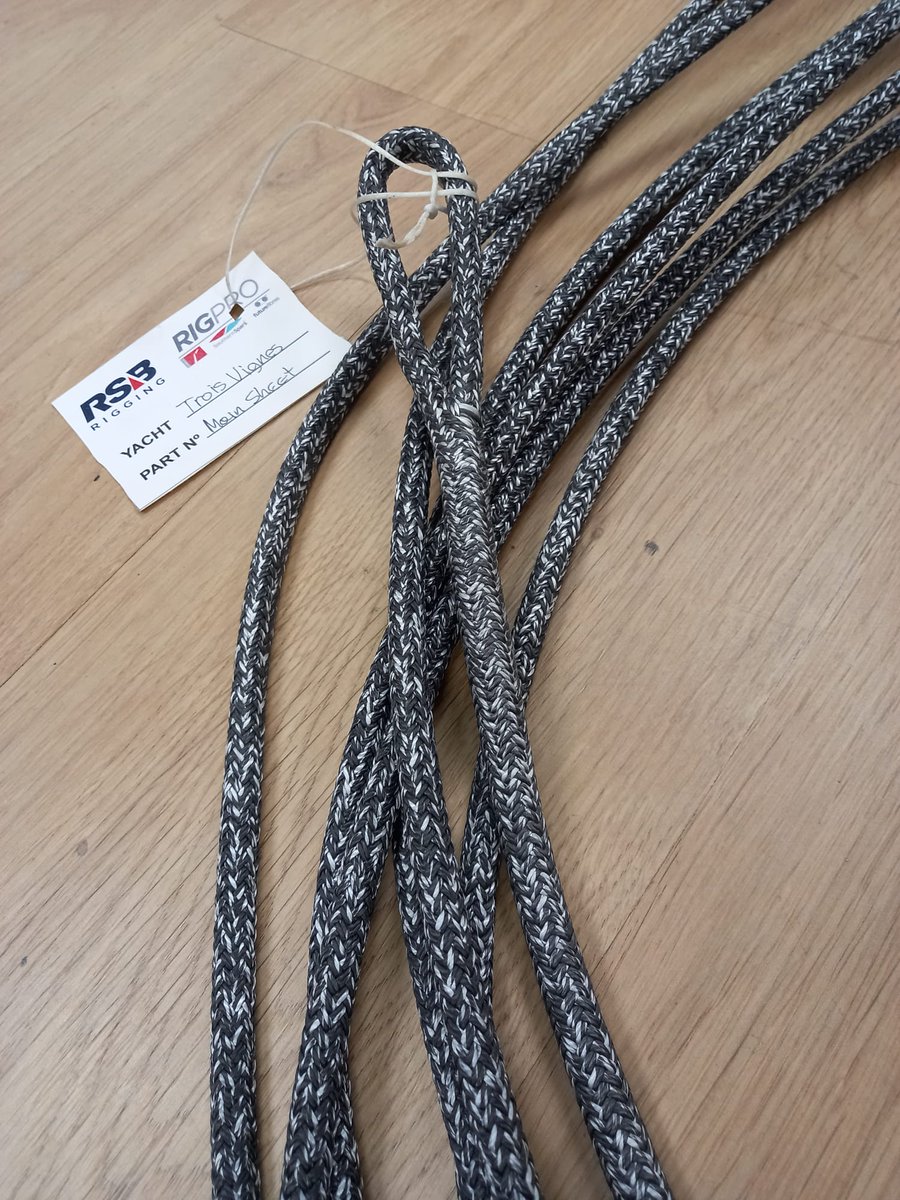 RSBRigging's tweet photo. New running rigging for sailing yacht Trois Vignes. Quality rope supplied by the best technical rope manufacturers in the business, and perfectly fabricated into custom lines by our dedicated splicing team.
#troisvignes #splicing #runningrigging #sailingyacht #yachtlines https://t.co/gJRr9czY6R