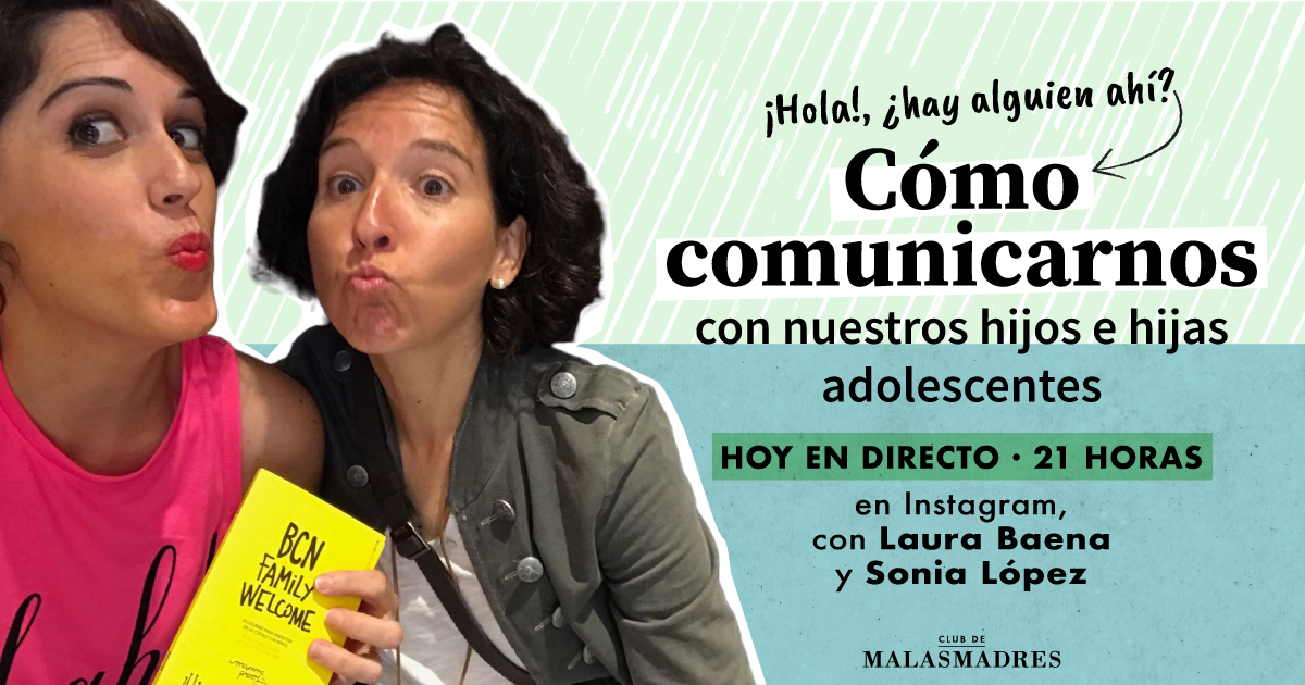 malasmadres's tweet photo. 📣 Comenzamos el jueves hablando de adolescencia.

📺Esta noche en Instagram Live 'Cómo comunicarnos con nuestros hijos e hijas adolescentes'.
🗣 Con @sonpa70 y @LauraBaenaFdez 
⏰A las 21:00 horas.

#adolescencia 
#maternidad https://t.co/tvp52zsY9d