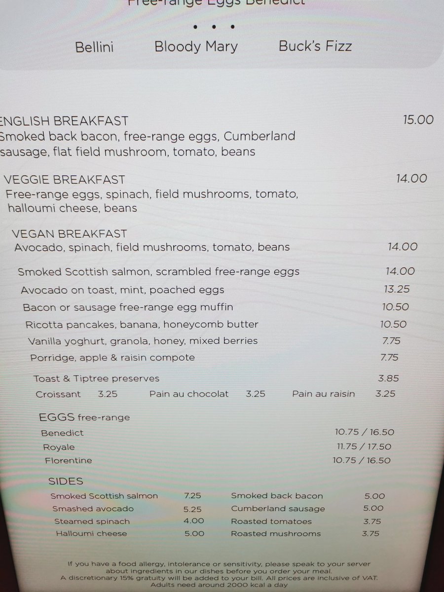 isthepubopenyet's tweet photo. @GordonRamsay £15 for a breakfast and £5 for an extra slice of bacon 😂 would not pay that  even if you came and cooked it yourself. #pisstake https://t.co/OKgleOCP84