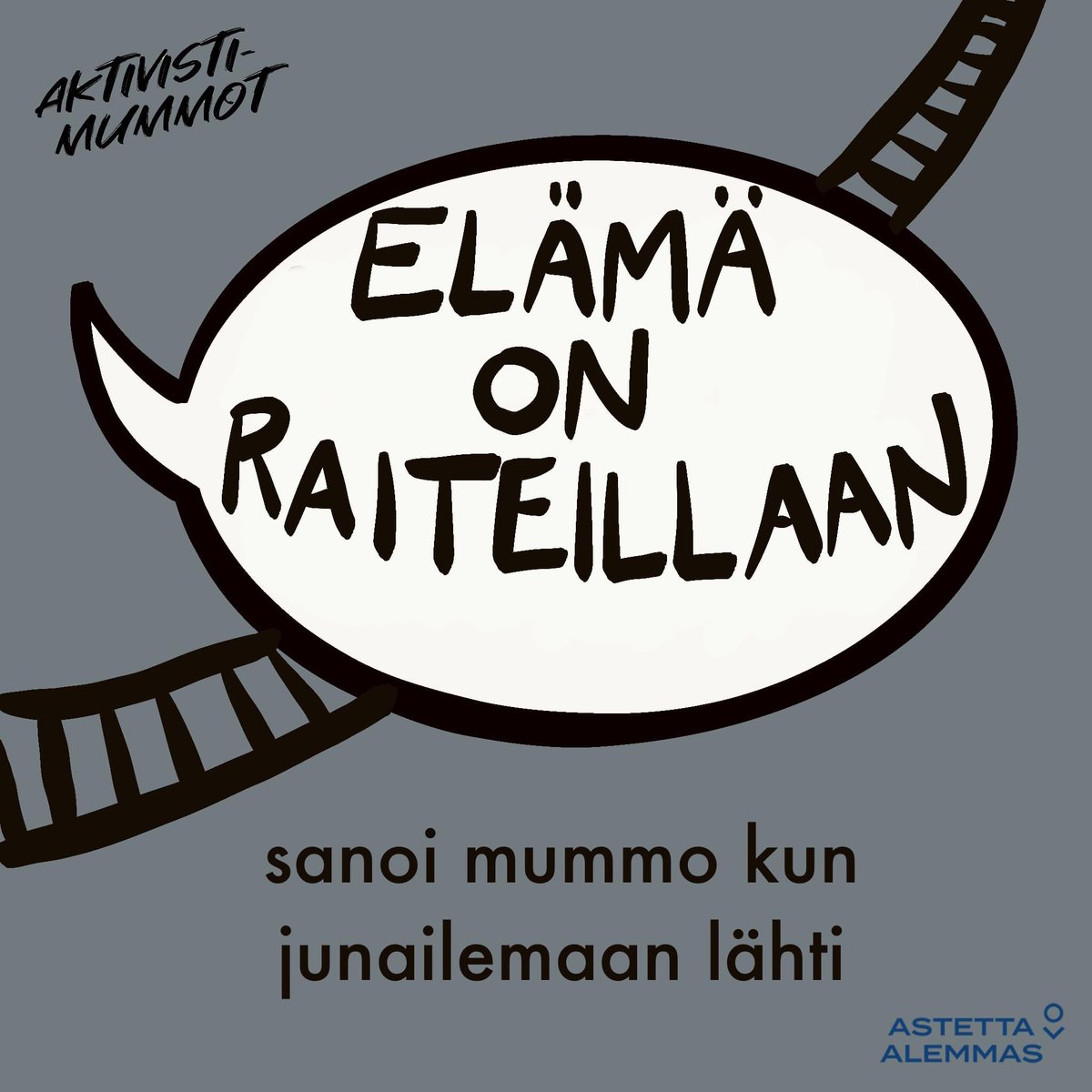 aktivistimummot's tweet image. Junalla #matkustaminen on yksi ympäristöystävällisimmistä matkustamistavoista – ainakin kun investoinnit ratoihin on jo tehty. Sähkö, jota #junat käyttävät, voidaan tuottaa päästöttömästi ja junassa matkustaa paljon ihmisiä jakamassa ympäristövaikutuksia. #AstettaAlemmas #energia