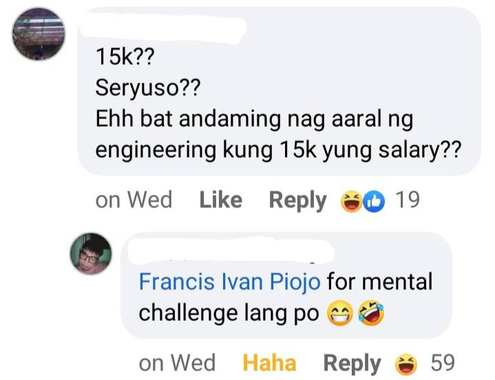 HugotInhinyero's tweet photo. Sino nascam ng tito/tita/parents/kapitbahay na malaki daw sahod? https://t.co/02KOTdIVFz