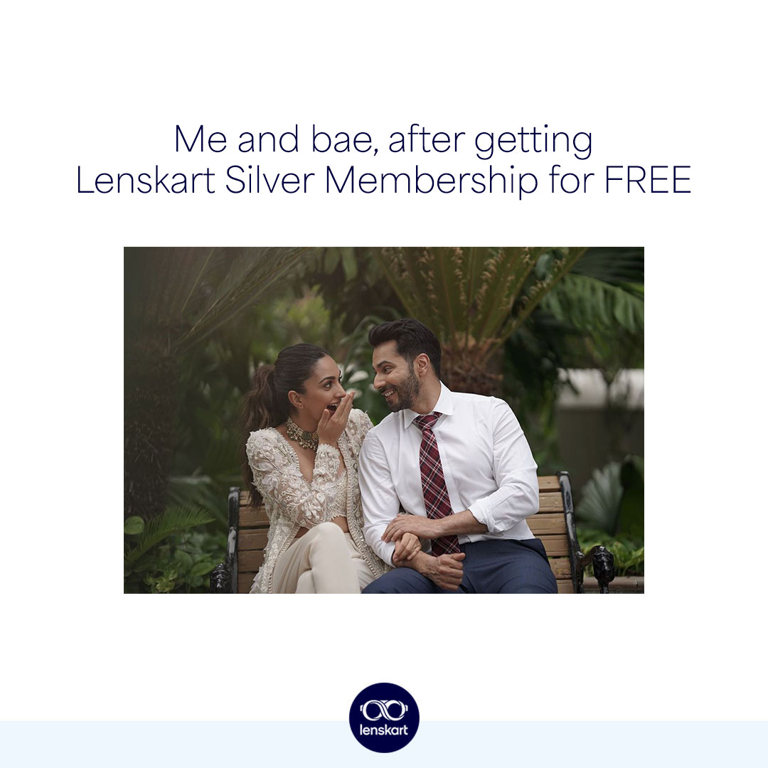 Lenskart_com's tweet photo. Are you a silver member yet? 😍
Be like @advani_kiara , grab the Lenskart Silver Membership for FREE and get shopping.
Use code: SILVERSQD
Buy now: https://t.co/9h7PhfU3FA
#Lenskart #LenskartSilverMembership #KiaraAdvani #VarunDhawan #SilverMembership https://t.co/CyvOiTDoM4