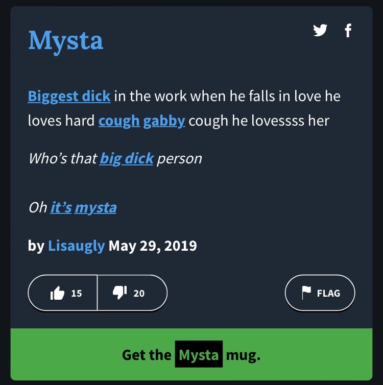 米 on Twitter "แชทบอกให้พี่เอนนาลองเสิร์ชชื่อตัวเองใน urban dict. พี่ก็