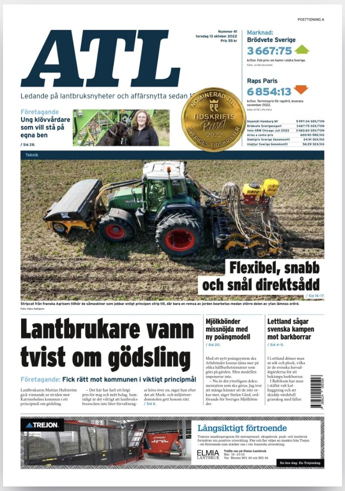 TidningenATL's tweet photo. Nytt nummer ute! Nu kan du läsa veckans ATL: https://t.co/WQ6SVYqTop https://t.co/Mmw05xjAez