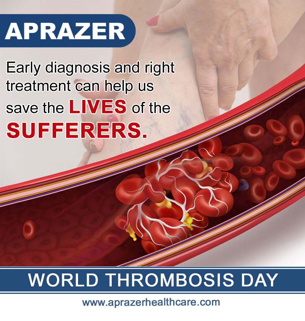 AprazerHealthc1's tweet photo. Early diagnosis and right treatment can help us save the lives of the sufferers - "World Thrombosis Day"
#worldthrombosisday #clots #treatment #medicine #pharma #pharmaceutical #india #aprazerhealthcare #health #care #bloodclots #deepveins #bloodclotsblock #arteries #thrombosis https://t.co/LmK5n1tQEY