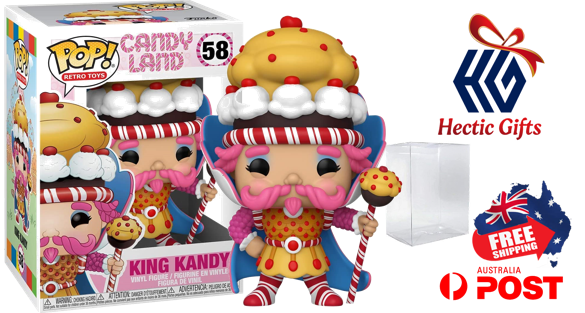 HecticGifts's tweet photo. King Kandy from the Candy Land Board game universe will make a 'sweet' addition to your Funko POP collection! 

https://t.co/InMP4n4n2d

#New #HecticGifts #FunkoPop #CandyLand #KingKandy #FiftyEight #Vinyl #bundled #EcoTek #ProtectorCase #FreeShipping #AustraliaWIde https://t.co/NN9dDvucUU