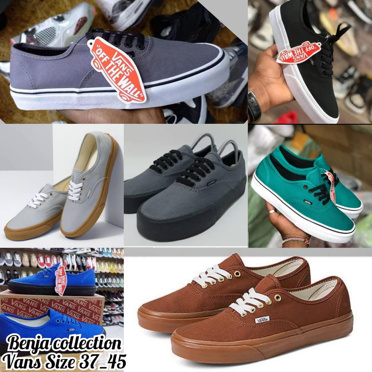 ⬛ *Vans For Him 🕺🏿*
▪ *Closure laced*
▪ *Size range 40-45* 
▪ *Colours : As seen in the grid*
▪️ *Price kshs 1900
Call/whatsapp 0716104818                                                                     🚛 *DELIVERY COUNTRY WIDE*