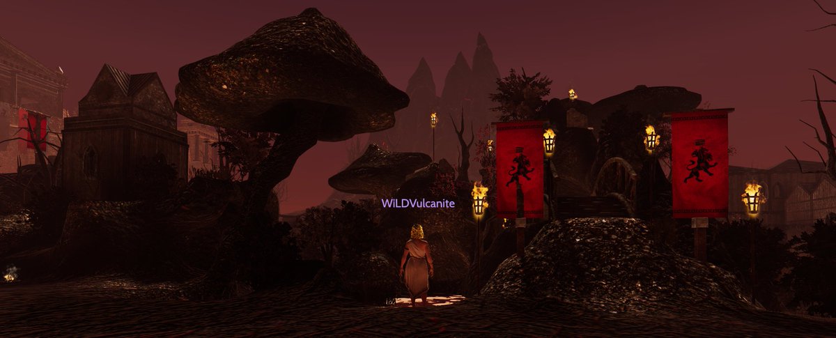 WVulcanite's tweet photo. The WiLD Mushroom-Hill 

Located to the West, at the bottom of the #Volcano Landmark in #Hades @VulcanVerse

Visit, if you need a quick hiding spot from the monsters, roaming the realms of the Underworld!

Feel free to explore, but stay clear of the Prisoner in the Cell!

$PYR https://t.co/QCs2CauQVo