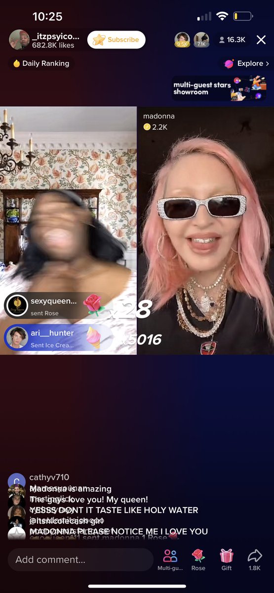 TheSlayGawd's tweet photo. TERRI JOE IS LIVE ON TIKTOK WITH MADONNA LMAOOO https://t.co/CXSg0nkUQI