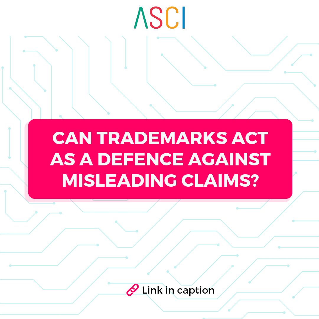 ASCI and K&S investigate how brands use misleading claims as trademarks and mislead consumers. To read the full report, click here- ascionline.in/images/pdf/mis… . . . . #ASCI #advertising #advertisinglife #bewoke #selfregulation #getitright #trademarks