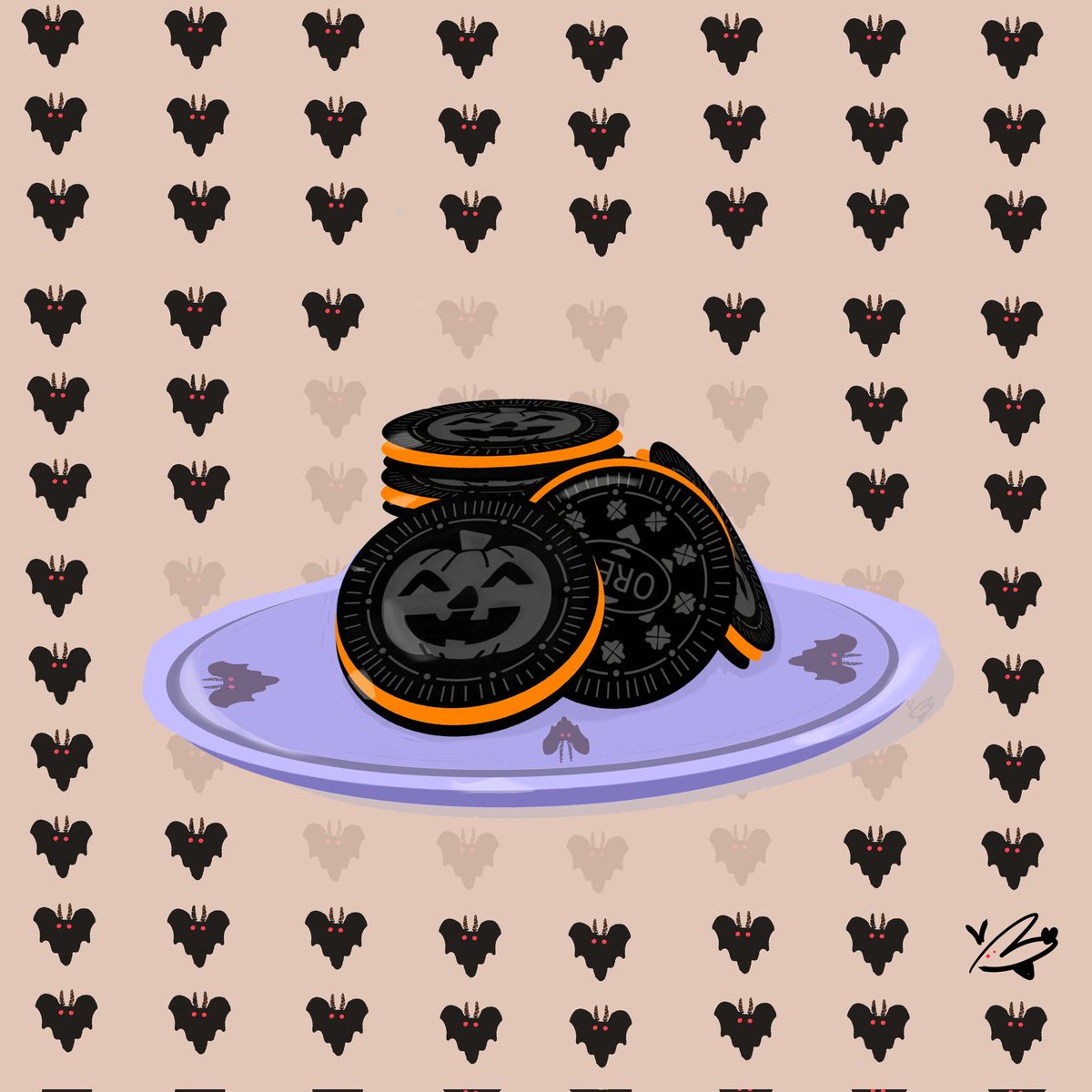 theHermitBee's tweet photo. Spooky Cookie 
Check out https://t.co/n5m2n8zhUl 

#manga #graphicdesign #comicart #cosplay #cosplayart 
#abqartwalk #Halloween #fanart #anime #procreate 
#clipstudiopaint #gamer #gamergirl #cookie #spooky
#drawdaily #sketchartist #conceptart 
#artdiscover #digitaldrawings #oreo https://t.co/N2mYDuFeJk