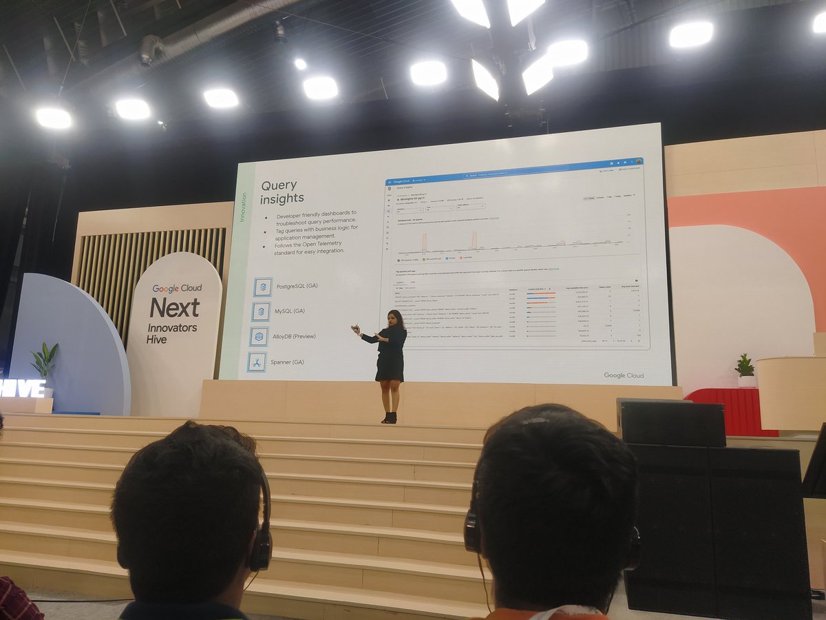 TechpreneurNit's tweet photo. See who's on stage!
Great @AbiramiSukumara started with great entry and energy!
And seriously it's was insightful session on migrate your apps to managed databases!
@googlecloud @GoogleCloud_IN
#GoogleCloudIndia #GoogleCloudNext #InnovatorsHive https://t.co/p7b8MYtS3w