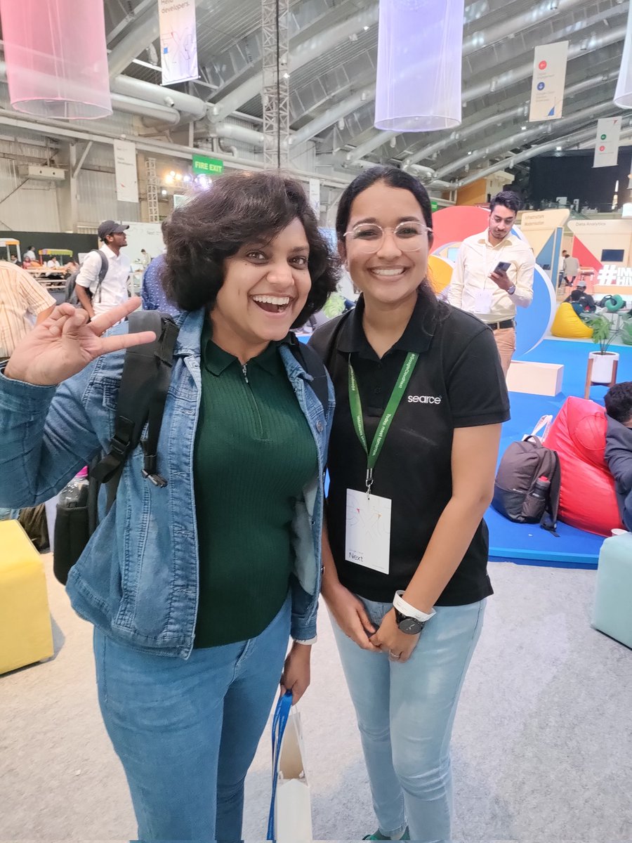 RathiVarshi's tweet photo. An exciting day at #innovatorshive , learning about next gen innovation.
#GoogleCloudNext #searce
@pvergadia https://t.co/TEpT5UPagK