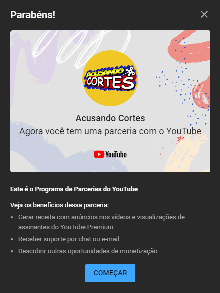AcusandoCortes's tweet photo. Além de batermos 1500 inscritos, agora somos monetizados!

Muito obrigado! Essa semana os cortes estão voltando! https://t.co/Z8ZJysyeIX