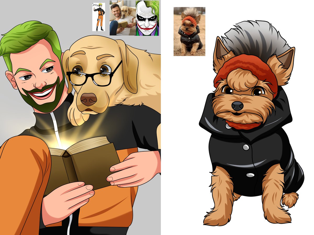 nodarts08's tweet photo. I am now accepting comission including nft and people turning into cartoon characters.Kindly PM me
or visit my Fiverr https://t.co/6HaL572w0s https://t.co/ncrFdDXplO
