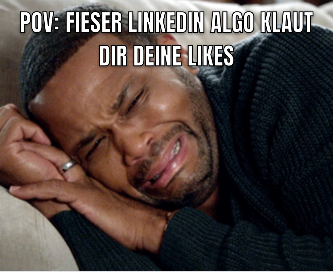 Schluss mit dem geheule!
Dadurch wird's nicht besser. 
😍 Hier kommt die gute Nachricht: Nicht nur Deine Reichweite 
nimmt ab, sondern die von ALLEN. 
Gleiche Chancen Top of Mind zu werden.
#marketing #topofmind #linkedin
