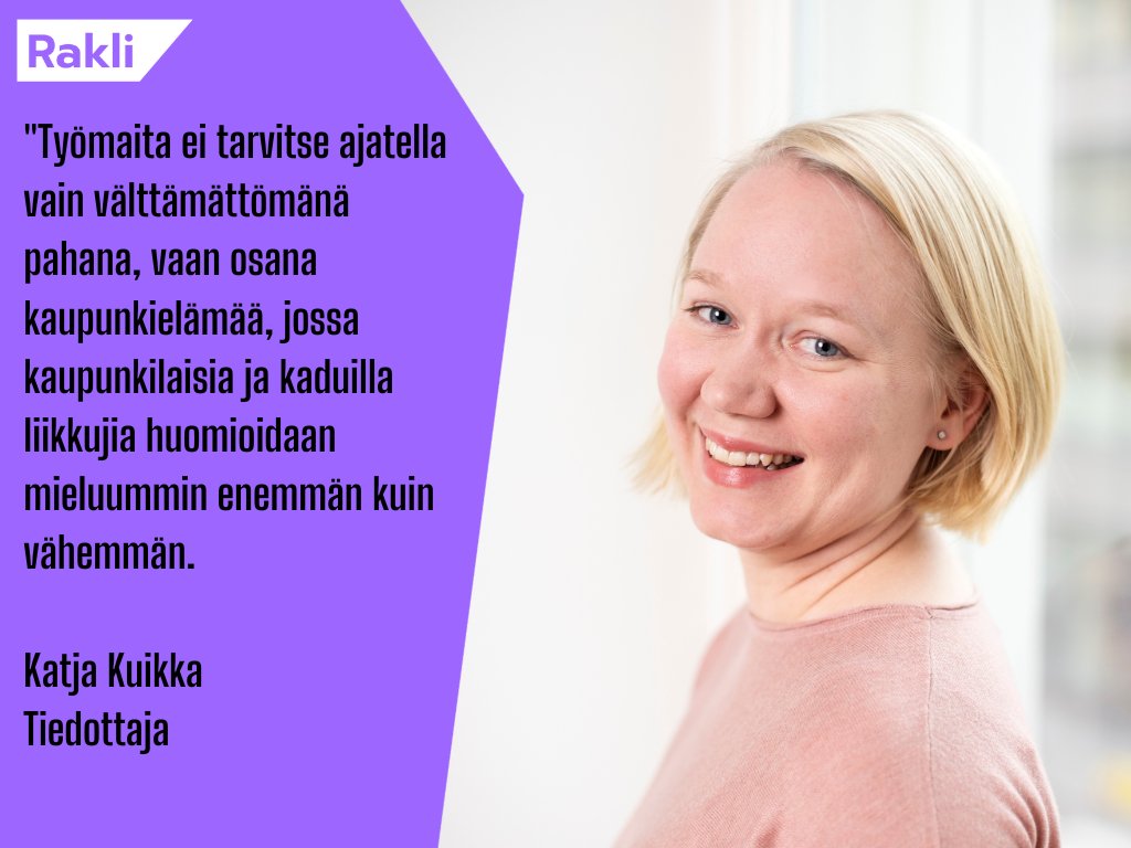 Ketäpä ei pännisi katutyömaat. 🙋‍♂️ Ovatko melu ja hankalat kiertoreitit pakollinen paha vai voisiko katutöitä tehdä kaupunkilaiset paremmin huomioiden? Tästä kirjoittaa Raklin tiedottaja @KatjaKui. rakli.fi/ketapa-ei-pann… #vuodenkatutyömaa #infra #katutyö