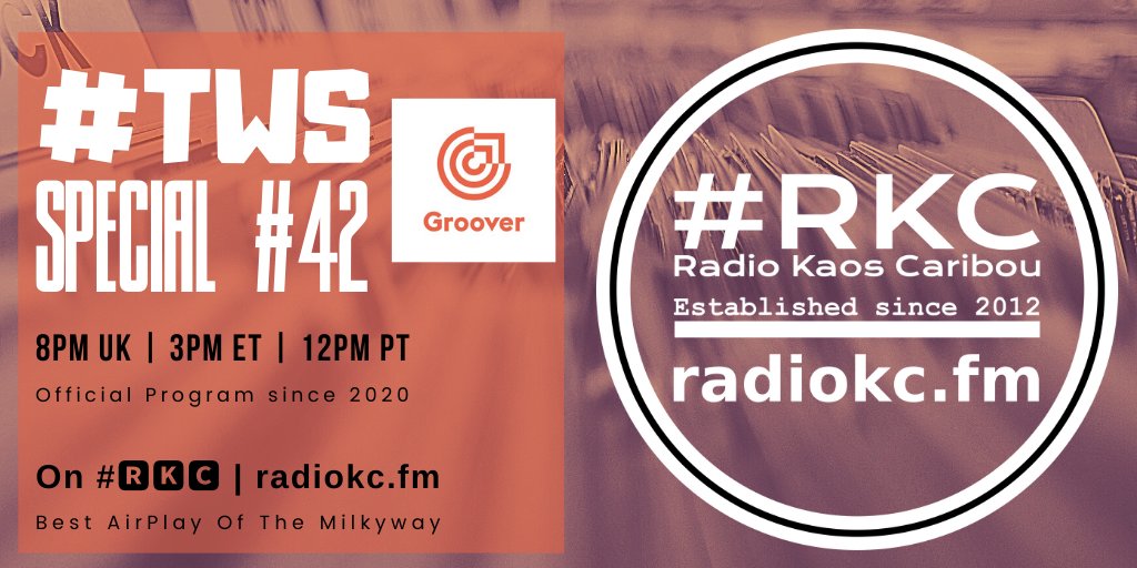 RadioKC's tweet photo. TODAY

🕗8PM UK⚪3PM ET⚪12PM PT

#TWS @HeyGroover SPECIAL

 EPISODE #42 | PREMIERE

🆕&amp; Upcoming Releases

⬇️Details⬇️
🌐 https://t.co/k6E4qn3HzB

📻 #🆁🅺🅲 feat.

Oystersauce | @RaithMrad | RAÙF | Scerida | Shirley Ly x @violinanschka | @soothsayersband x @victorrice

.../... https://t.co/lPumxUcXYX