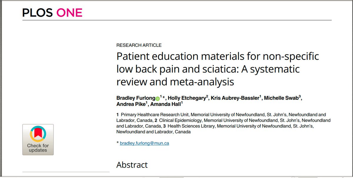 Physio Meets Science on Twitter "Patient education materials for non