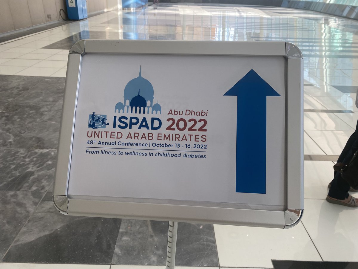 Day 1 of @ispad_org . Excited to learn about advances in diabetes care, technology and bolus options