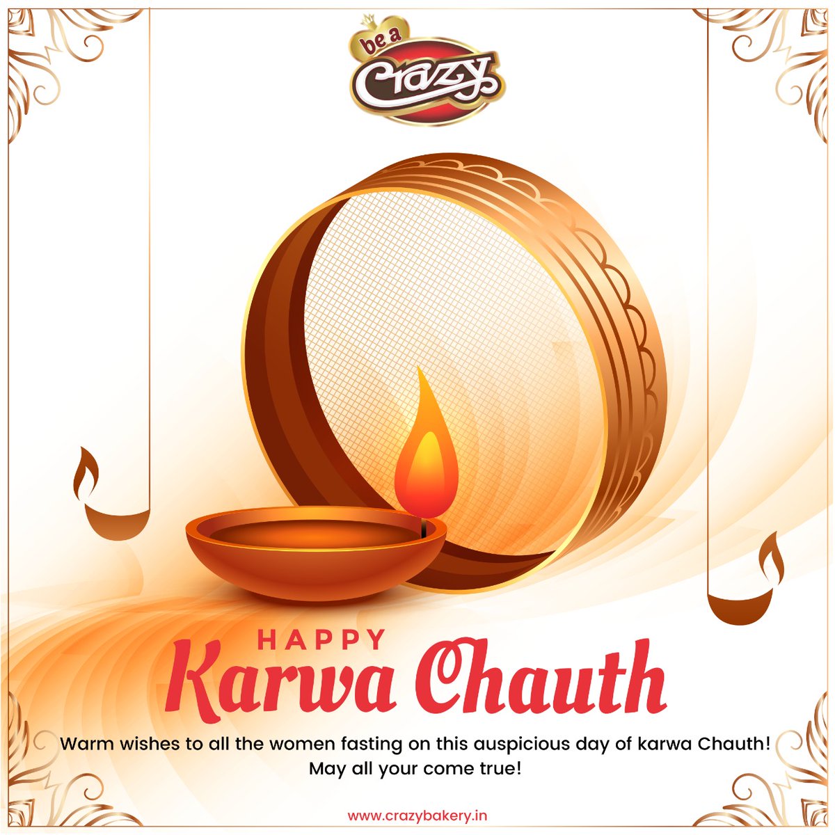 CrazyBakery1's tweet photo. On this auspicious day of Karwa Chauth, we wish you glory and happiness with your loved ones.

https://t.co/rBKISOaoQG

#KarvaChauth #KarvaChauthSpecial #KarvaChauth2022 #HappyKarvaChauth #CrazyBakery #Gorakhpur #UP https://t.co/ZtrVrdtUlX