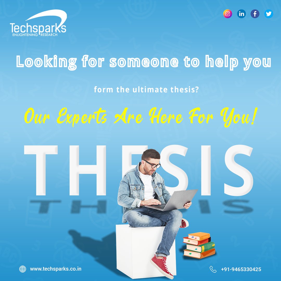 iTechSparks's tweet photo. Techsparks has a team of proficient #writers that will provide you top-quality content only. We will make this difficult process much easier for you. Enroll now!Mail ๐ฉ: techsparks2013@gmail.com
๐ฒ: +91-9465330425
#thesisexperts #thesisprovider #onlinethesishelp #thesiswriters https://t.co/jsws4E3XRs