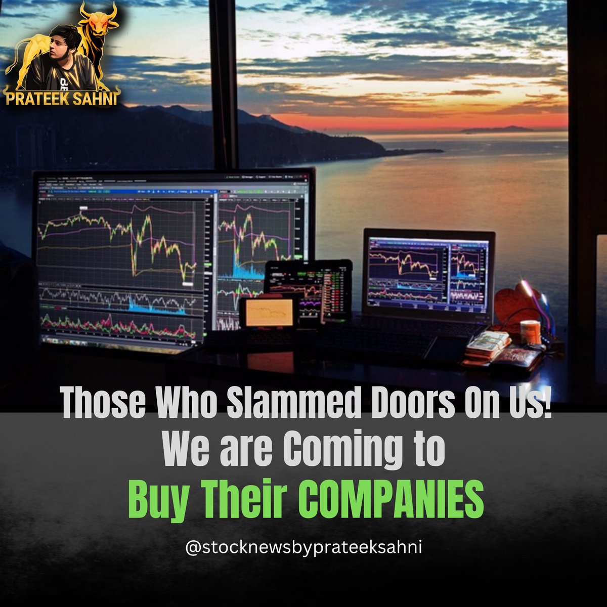 Prateeksahni_01's tweet photo. Aaraha Hu Mai, Swagat Nahi Karoge hamara!
#investor #proudtrader https://t.co/9E874Y5Cxu