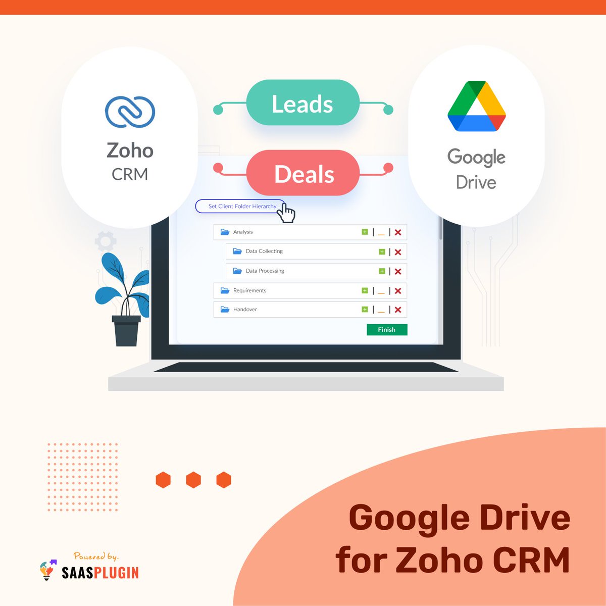 saasplugin's tweet photo. Creating folders, files, &amp; uploading documents for each #lead &amp; #deal on @googledrive &amp; @ZohoCRM individually is a waste of time-  especially when you can do it on any platform &amp; it automatically reflects on the other. 
 👉 https://t.co/GNYvpmDL9S

#automation #productivity #zoho https://t.co/7hV09raN93