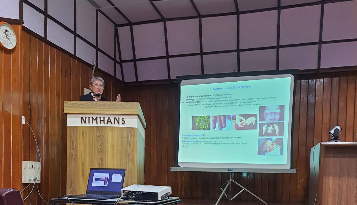 IFCPAR/CEFIPRA (@ifcpar) on Twitter photo Under CEFIPRA Lecture Series, Prof. Sylviane Muller, Sr. Scientist & Immunologist, CNRS France delivering lecture at National Institute of Mental Health and Neurosciences (NIMHANS), Bangalore
<a href="/NIMHANS_BLR/">NIMHANS, Bengaluru</a> <a href="/CNRSinIndia/">CNRSinIndia</a> <a href="/IndiaDST/">DSTIndia</a> <a href="/ifiofficiel/">The French Institute in India</a> <a href="/FranceinIndia/">French Embassy in India 🇫🇷🇪🇺</a> Under CEFIPRA Lecture Series, Prof. Sylviane Muller, Sr. Scientist & Immunologist, CNRS France delivering lecture at National Institute of Mental Health and Neurosciences (NIMHANS), Bangalore
<a href="/NIMHANS_BLR/">NIMHANS, Bengaluru</a> <a href="/CNRSinIndia/">CNRSinIndia</a> <a href="/IndiaDST/">DSTIndia</a> <a href="/ifiofficiel/">The French Institute in India</a> <a href="/FranceinIndia/">French Embassy in India 🇫🇷🇪🇺</a>