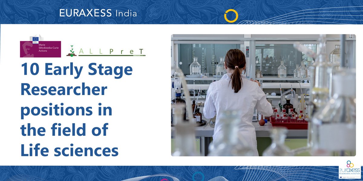 EuraxessIndia's tweet photo. 🔟Early Stage Researcher #ESR positions are available in the field of #biological #sciences! 🇪🇺 🇳🇱 🇦🇹 🇩🇪 🇫🇷 🇱🇺 🇷🇸 🇩🇰 🇧🇬

Take your chance and apply now! ➡️ https://t.co/a1Eb7Ye1kY https://t.co/b3XwDeMYYA
