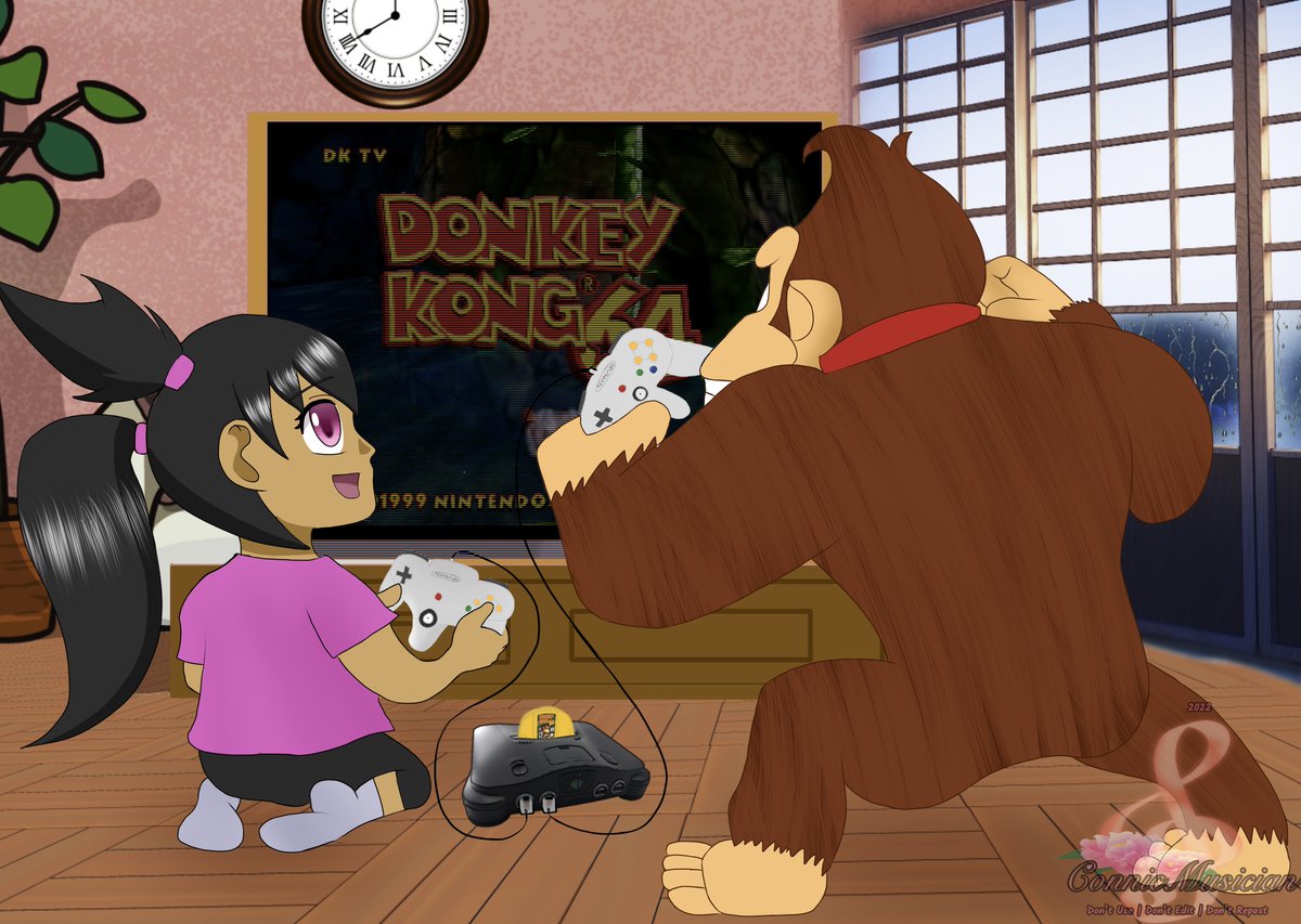Kasaka_3DGame's tweet photo. Crossover⚔️ Kasaka x Donkey Kong!
#DonkeyKong64 inspired me as a kid and created my DREAM to be a game developer! It was my #1 favorite game on N64! Glad to see this happen thank you Artist #ConnicMusician! #indiedev #gamedev #crossover #nintendo #kasakamanga #kasakagamingproject https://t.co/yWgQV3CQWF