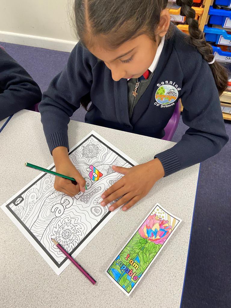 sonningprimary's tweet photo. Some lovely #MindfulnessColouring in Holly Class for #WorldMentalHealthDay https://t.co/tk6bLoWa02