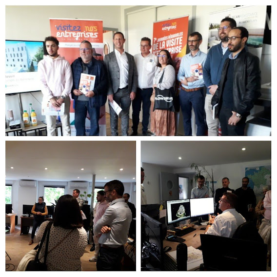 VNEpdl's tweet photo. Hier nous étions chez @numeriplan  pour présenter le programme des 22 #entreprises de la #Sarthe ouvertes au grand public les 27, 28, 29/10 pour les #JRVE2022
▶Plus d'informations https://t.co/RVtYNfg7eK https://t.co/WVjLvQndY8