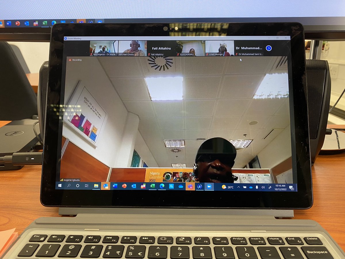 WMulombo's tweet photo. In Nigeria @UN_Nigeria organized mental health celebrations yesterday and today. @WHONigeria opened the event &amp; addressed UN staff on behalf of @DrTedros @MoetiTshidi and the UNRC. Today, focus on “Promoting safe spaces for mental wellbeing” https://t.co/ZyriDtKlts