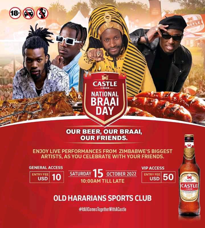 winkydonline's tweet image. This Saturday it&apos;s on at the Old Hararians,The National Braai Day, come lets have a Braai Party