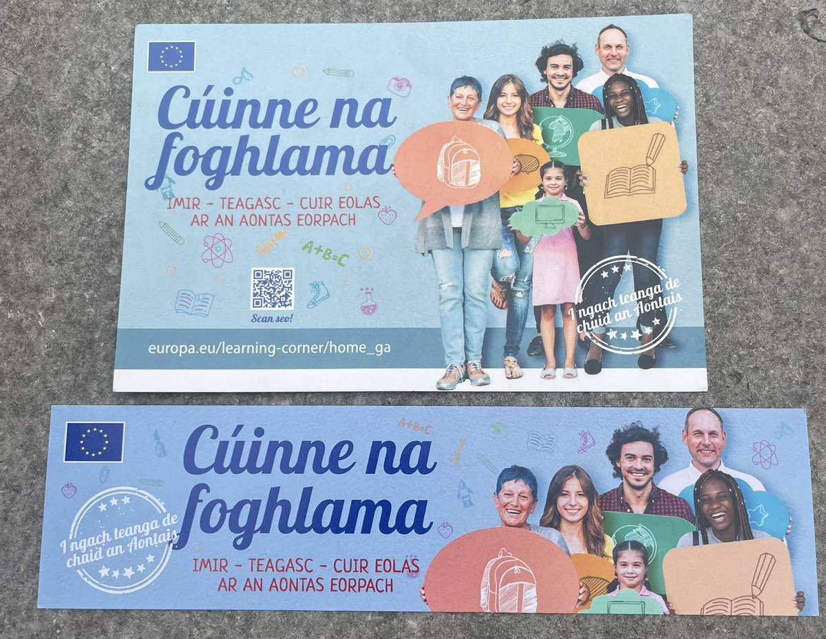 EDBallinasloe's tweet image. Delighted to be at the #LearningCorner #Cúinnenafoghlama testing panel looking at support materials for teachers and students who want to learn more about the #EU #EYY2022 🇮🇪🇪🇺

@eurireland @EurodeskIreland 
@EPIreland_Edu @Aniieta @portumnacommsch @PresHeadford
