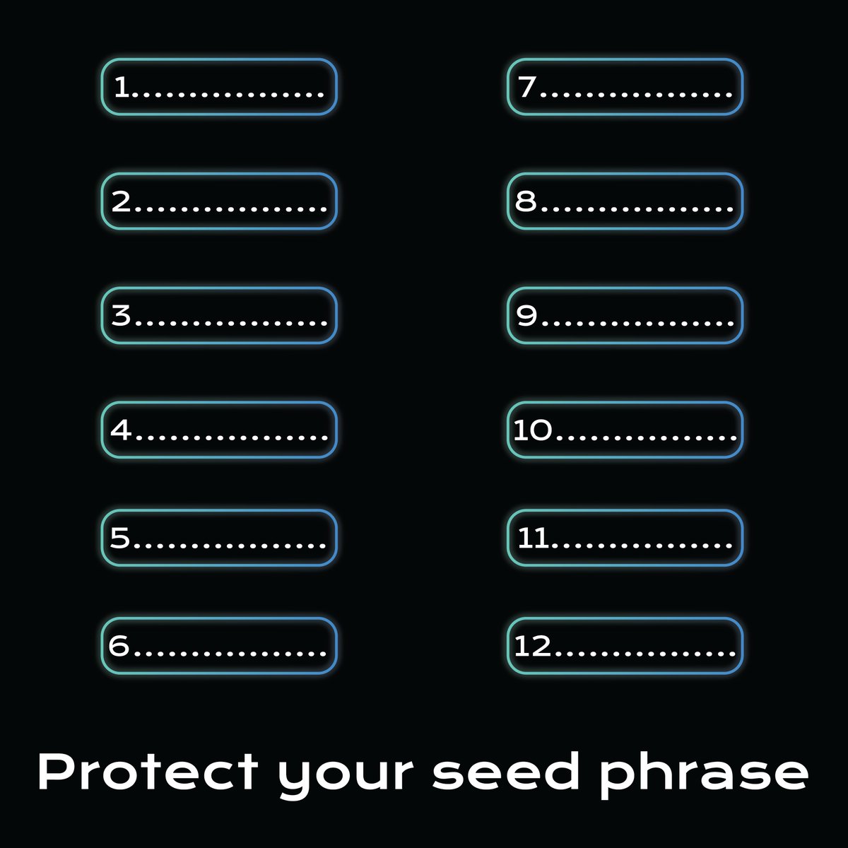 QRUCIAL_io's tweet photo. Check out our post to be aware of ways to protect your seed phrase🦾

https://t.co/nQ3UBQblzR https://t.co/kv5szuXplu