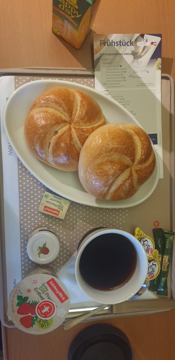 Frühstück im <a href="/unsereOEBB/">ÖBB</a>  NJ nach Dornbirn zum @SdZukunft Vernetzungstreffen für unser <a href="/simlabTUW/">@simlabtuw.bsky.social</a> Projekt #smartq+. Freu mich auf spannende Gespräche:) #PositiveEnergyDistricts #simulation #mobility