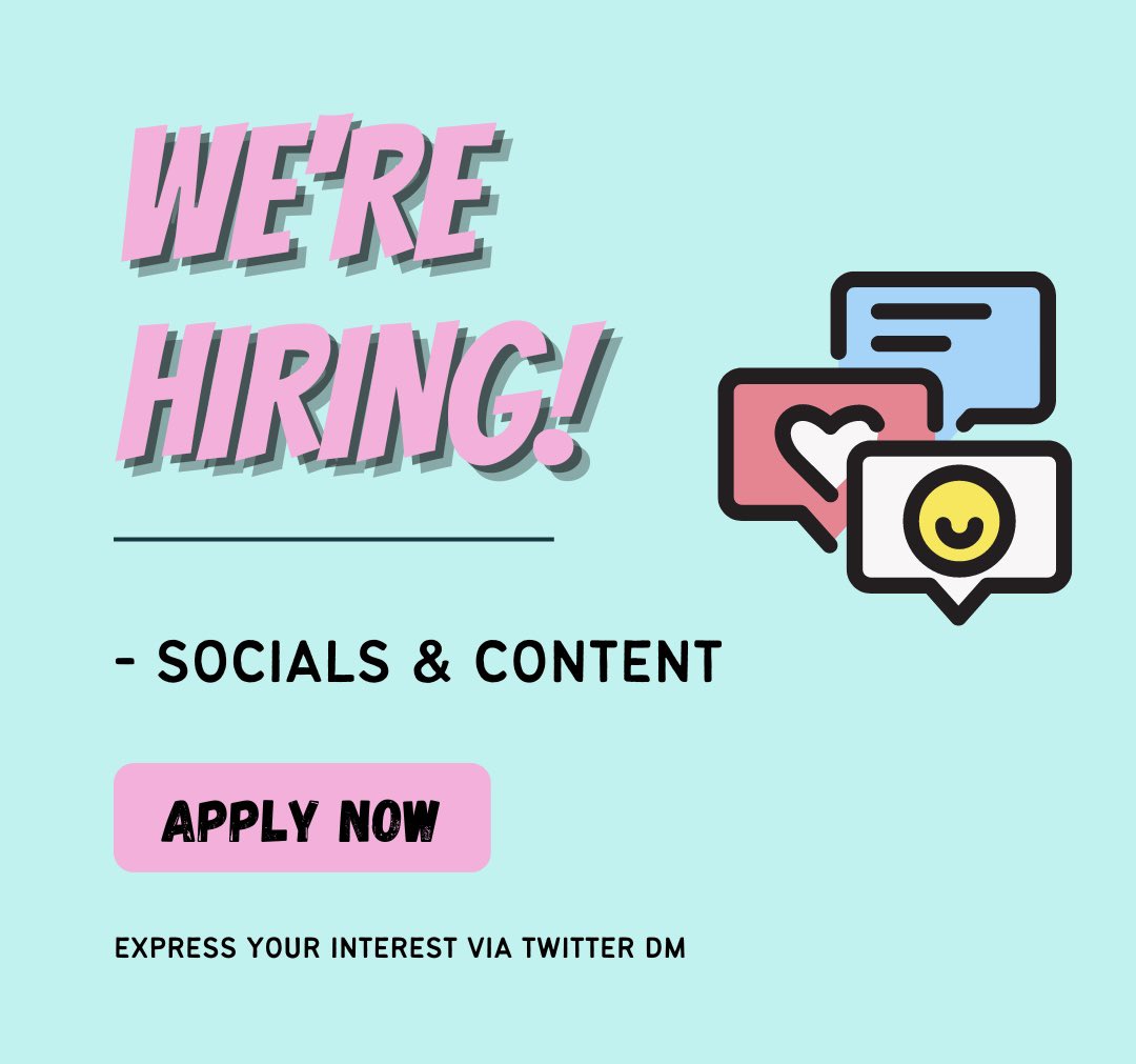 We’re looking for someone to look after our socials 👇

Freelance/casual paid social media content creator or manager for Instagram &amp; Twitter with potential for TikTok.

Any level of experience considered, will be paid according to experience/skills. DM to express interest.