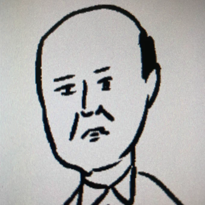 またオヤジを描いている。 