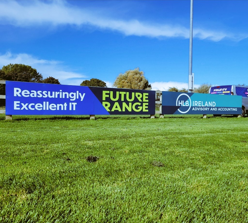 BrayEmmets's tweet photo. Thank you to some of our recent pitch signage sponsors. Your support goes a long way to help us keep our club running and the lights on in these dark evenings. Thank you. @Futurerange1 @BrayCreditUnion @HLBIreland https://t.co/uvyglt4HUj