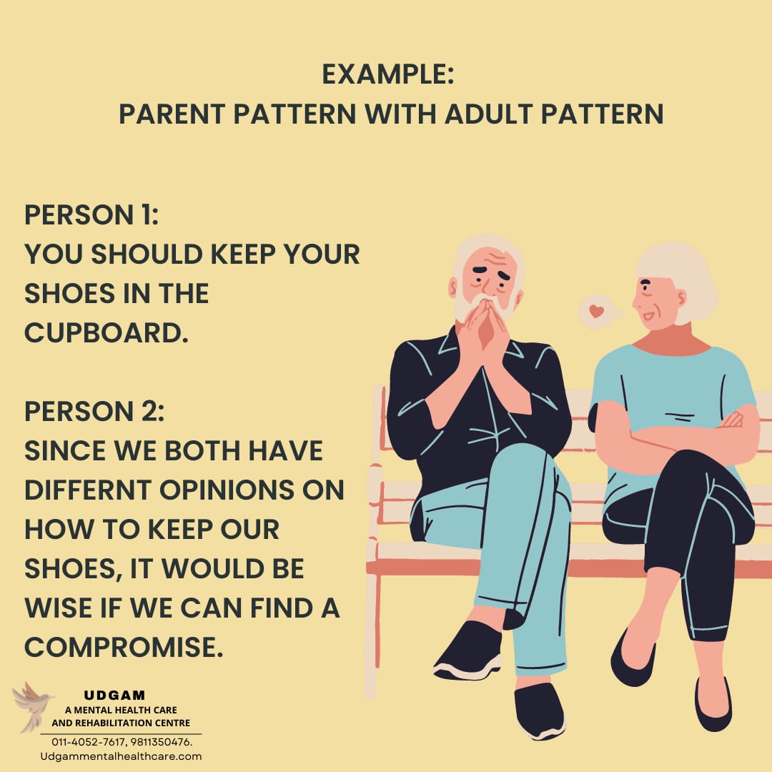 Udgam_clinic's tweet photo. Examples of speech patterns under the concept of transaction analysis.
Remember, no pattern is better than the other. Contact us at 011-4052-7617, 9811350476 to learn more about your speech pattern.
website: website: https://t.co/11Iltt1XHX
#speechpattern #speechtherapy https://t.co/LE8wQ57C93