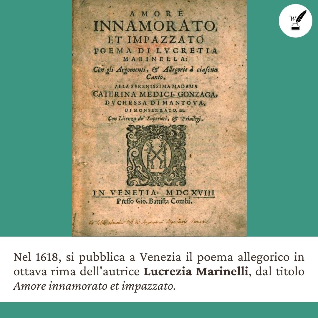 ProjectWink's tweet photo. La prolifica scrittrice veneziana Lucrezia Marinelli (1560-1617) cercò di equilibrare ragione e sentimento in diverse opere, tra cui questo poema mitologico.
(🧵1/4)
#libroWINK
#WomenWriters
#readWomen https://t.co/uz4vbipr5z