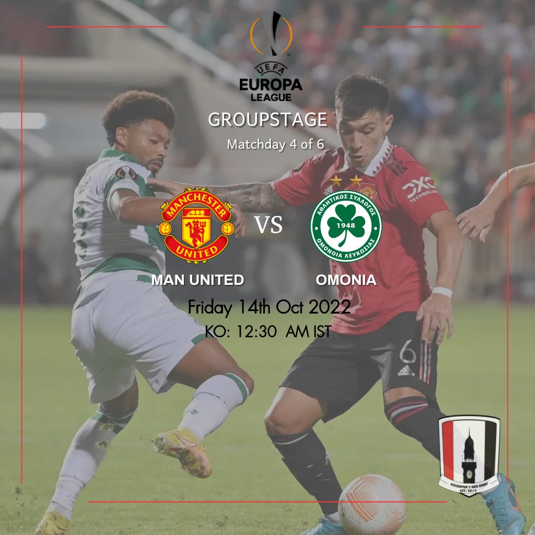 MUFC_Kolhapur's tweet photo. Midweek matchday in Europe it is!! A late night kickoff against last week's opponents, we face Omonia Nicosia at Old Trafford. Back on our home base after 3 consecutive away games is going to feel good. Come on United!

#MUNOMO #MUFC #GGMU #EuropaLeague #GlazersOut https://t.co/muaYrbq93P