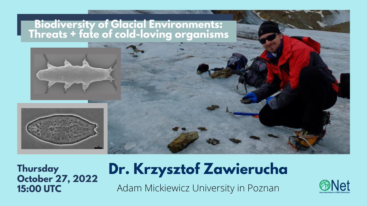 Did you know that cold-loving microinvertebrates (water bears) in the Arctic inhabit mosses, lichens, soil and glacial surfaces? Register for the discussion with Dr. Zawierucha on 27 Oct to learn more: forms.gle/3ADJVBTuKGx2bE…