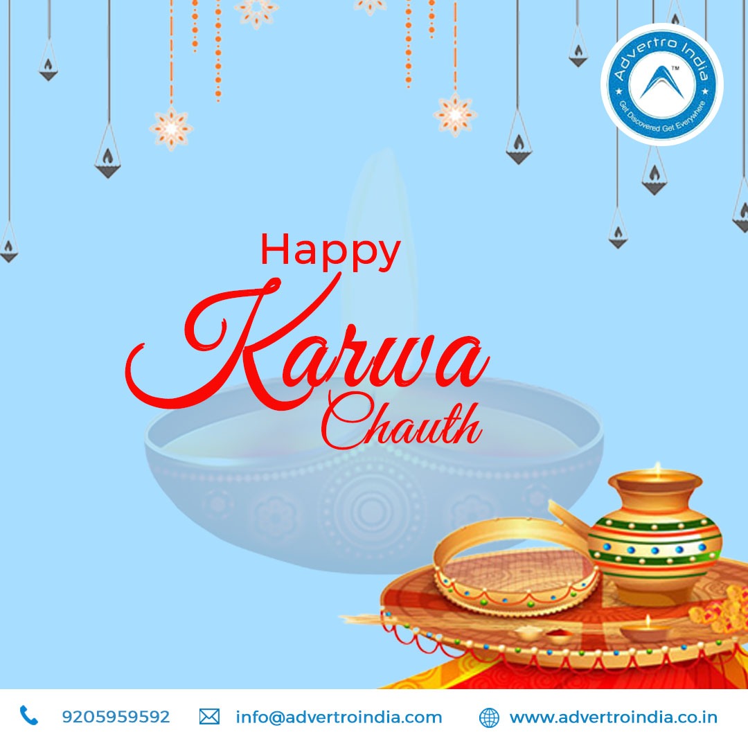 AdvertroIndia's tweet photo. Karwa Chauth is a festival celebrated by Hindu women of Northern and Western India on the fourth day after Purnima (a full moon) in the month of Kartika.
#advertroindia #digitalmarketing #seo #brandawareness #karwachauth #festival #celebrate #family https://t.co/Nf4dn0T6eU