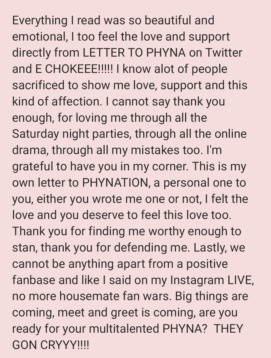 unusualphyna's tweet photo. RE: LETTER TO PHYNA ❤️ https://t.co/Tay9Geqd2Z