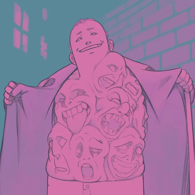 Might do a few spooky sketches for octoberA spirit salesman 